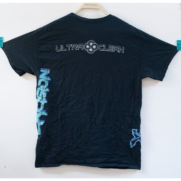 Excision DJ Ultra Clean T-Shirt Men's Black Blue Size L - Picture 6 of 7